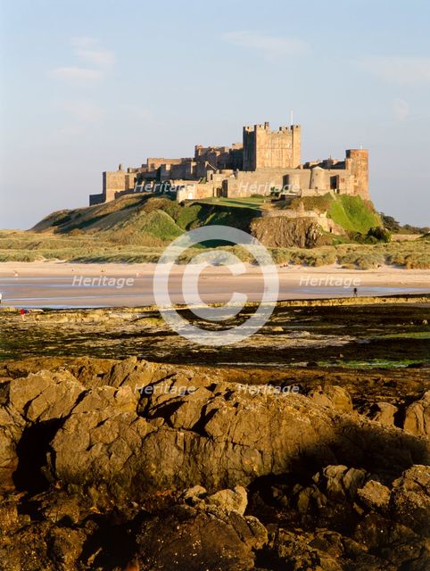 Bamburgh Castle, Northumberland, c2000-c2017. Artist: Graeme Peacock.