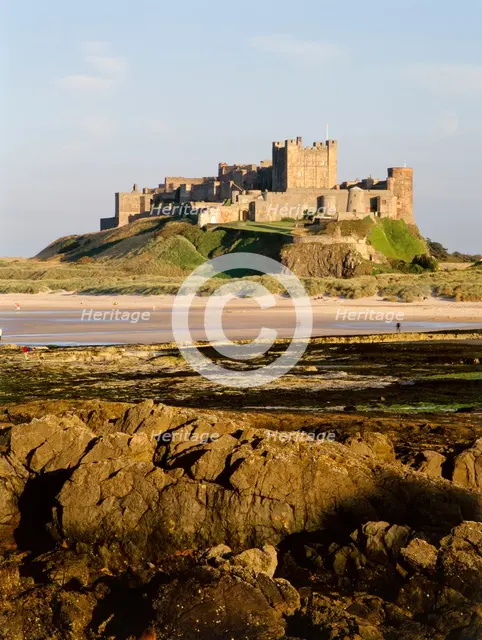 Bamburgh Castle, Northumberland, c2000-c2017. Artist: Graeme Peacock.