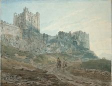 Bamburgh Castle (Bamborough), Northumberland, 1792-1794. Artist: Thomas Girtin