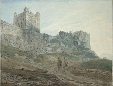 Bamburgh Castle (Bamborough), Northumberland, 1792-1794. Artist: Thomas Girtin