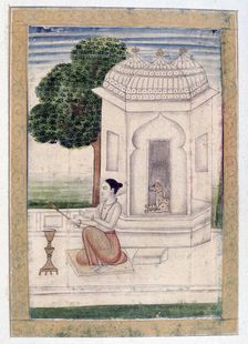 Bamgali Ragini, Ragamala Album, School of Rajasthan, 19th century
