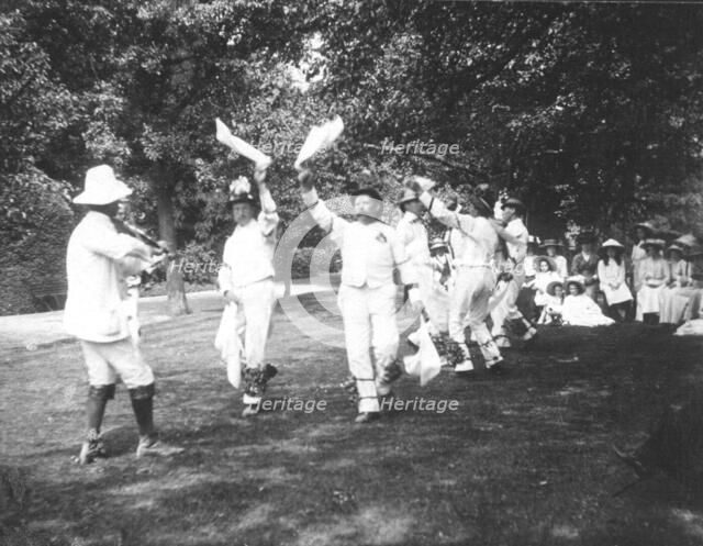 Bampton Morris Dancers, Oxfordshire, Whit Monday, 5 June 1911.  Artist: Cecil Sharp