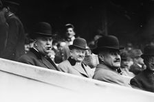 Ban Johnson, Garry Herrman, Thos. Lynch, World Series N.Y., 1911. Creator: Bain News Service