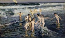 Bañar a los niños, 1899. Creator: Sorolla y Bastida, Joaquín (1863-1923)