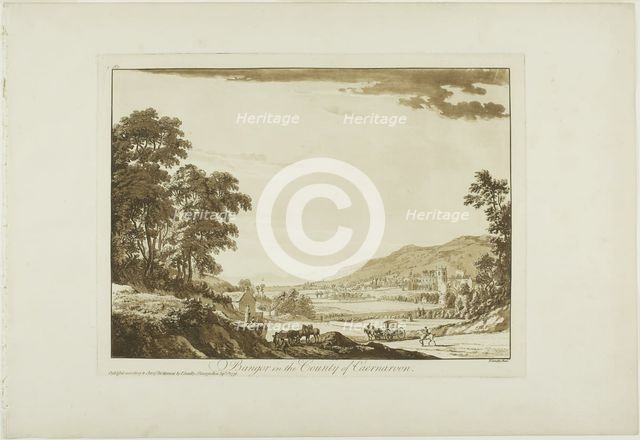 Bangor in the County of Caernarvon, 1776. Creator: Paul Sandby.