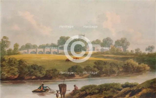 'Bangor Is-y-Coed, Denbighshire', c1795. Artist: John Warwick Smith.