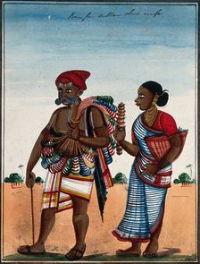 Bangle maker and his wife. Creator: Unknown