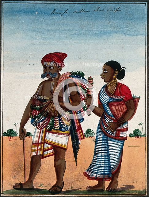 Bangle maker and his wife. Creator: Unknown.