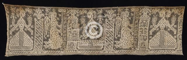 Band with Figures of Women and Angels, 1500s-1600s. Creator: Unknown.