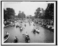 Band concert, Belle Isle Park, Detroit, Mich., c1907. Creator: Unknown