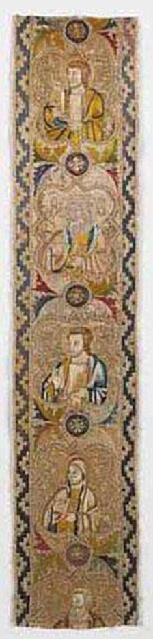 Band from an Orphrey, Florence, 1360s. Creator: Unknown
