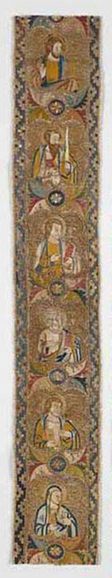 Band from an Orphrey, Florence, 1360s. Creator: Unknown