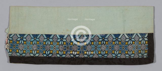 Band (from Woman's Trousers), China, 1875/1900. Creator: Unknown.