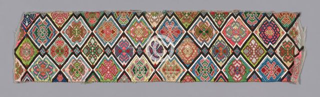 Band (from Woman's Trousers or Robe), China, 1875/1900. Creator: Unknown.