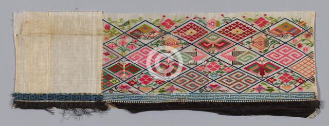 Band (from Woman's Trousers), China, 1875/1900. Creator: Unknown.