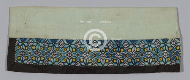 Band (from Woman's Trousers), China, 1875/1900. Creator: Unknown.