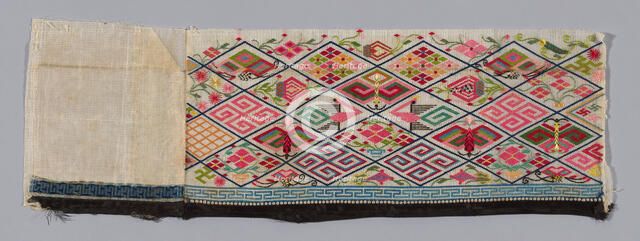 Band (from Woman's Trousers), China, 1875/1900. Creator: Unknown.