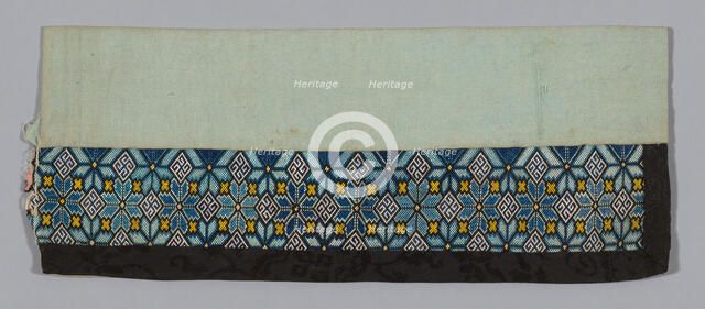 Band (from Woman's Trousers), China, 1875/1900. Creator: Unknown.