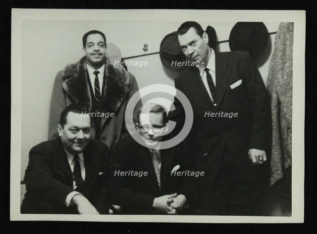 Band members of the Eddie Condon All Stars, 1957. Creator: Denis Williams.