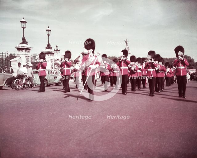 Band of Guards in the Mall, London, c1955. Creator: Arthur Charles Kirby Ware.