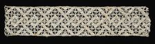 Band of Needlepoint (Reticella) Lace Insertion, 16th century. Creator: Unknown