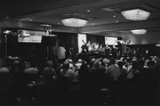 Band on stage, The March of Jazz, Clearwater Beach, Florida, 2000. Creator: Brian Foskett