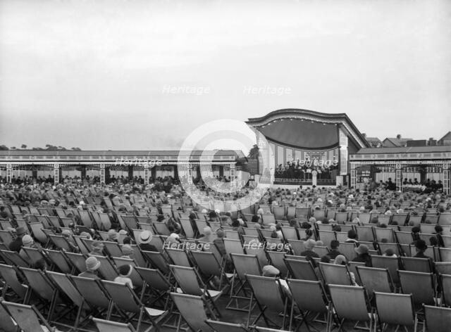 Band performance, Happy Mount Park, Bare, Morecambe, Lancashire, 1925-1930. Artist: Walter Scott.