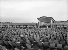 Band performance, Happy Mount Park, Bare, Morecambe, Lancashire, 1925-1930. Artist: Walter Scott