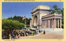 Band Stand, Golden Gate Park, San Francisco, California, USA, 1932