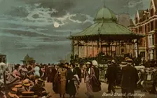Band stand, Hastings, Sussex, c1914.Artist: Milton