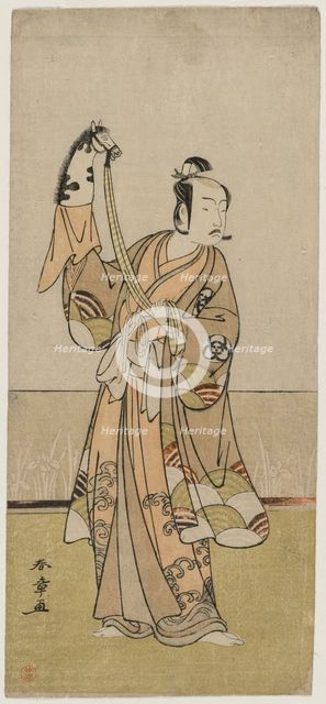 Bando Hikosaburo III Holding a Hand Pupper, mid 1770s. Creator: Katsukawa Shunsho (Japanese, 1726-1792).