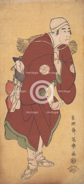 Bando Mitsugoro II as the Farmer Asakusa no Jirosaku, 1794-95., 1794-95. Creator: Tôshûsai Sharaku.