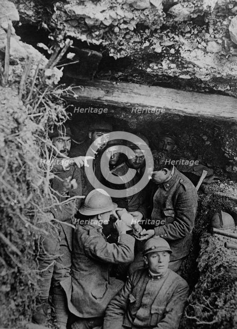 Bandaging wounded, between c1915 and c1920. Creator: Bain News Service.