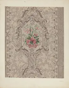 Bandbox (Wall Paper), c. 1939. Creator: Gilbert Sackerman