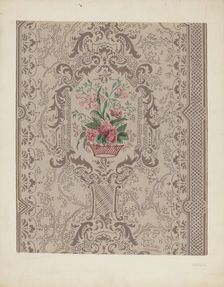 Bandbox (Wall Paper), c. 1939. Creator: Gilbert Sackerman