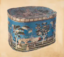 Bandbox with Cover, c. 1939. Creator: Gilbert Sackerman