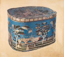 Bandbox with Cover, c. 1939. Creator: Gilbert Sackerman