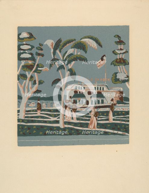 Bandbox Design, 1935/1942. Creator: Unknown.