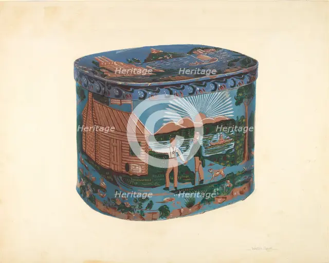 Bandbox Design, c. 1939. Creator: Walter Doran.
