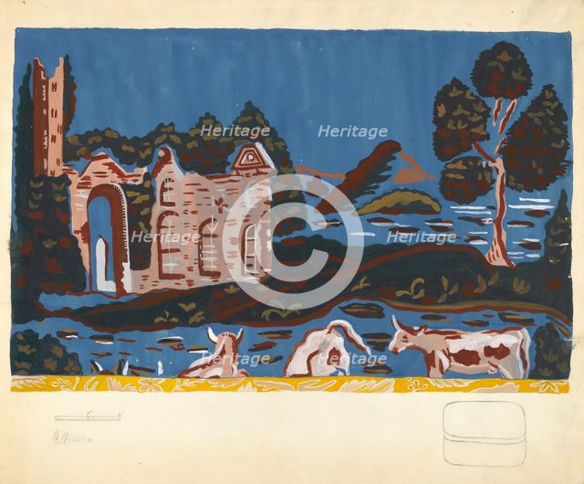 Bandbox Design, c. 1940. Creator: Alfonso Umana.