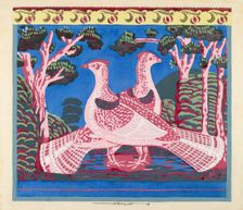 Bandbox Design (Grouse), 1937. Creator: Harold Merriam