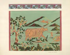 Bandbox Design - Rhino, 1935/1942. Creator: Isabella Ruth Doerfler