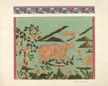 Bandbox Design - Rhino, 1935/1942. Creator: Isabella Ruth Doerfler