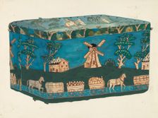 Bandbox or Hat Box, c. 1940. Creator: Jessie M Youngs