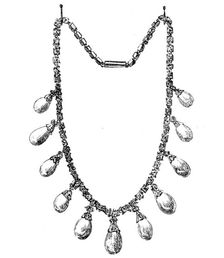 Bandeau of Diamonds and Oriental Pearls, 1857. Creator: Unknown