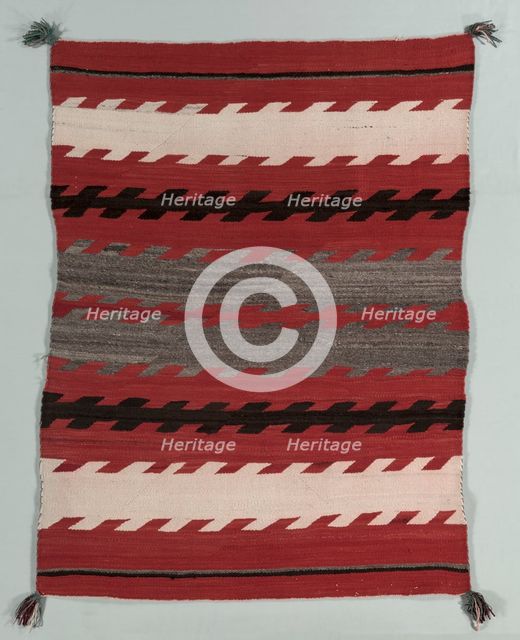 Banded Rug, c. 1890-1900. Creator: Unknown.