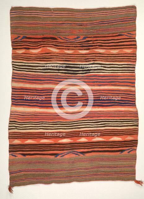 Banded Wearing Blanket (diyugi), c. 1880-1890. Creator: Unknown.