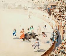 Banderilleros à Pied, 1890. Creator: Arthur Melville