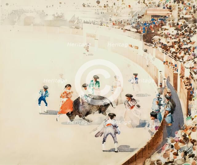 Banderilleros à Pied, 1890. Creator: Arthur Melville.