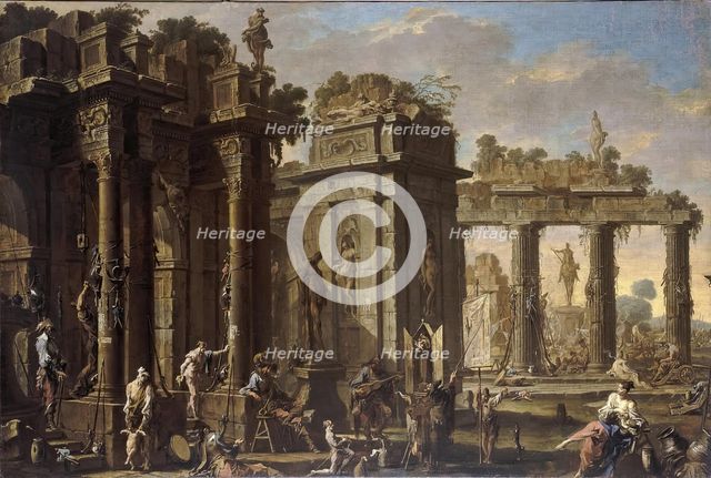 Banditti at Rest, 1715. Creator: Alessandro Magnasco.